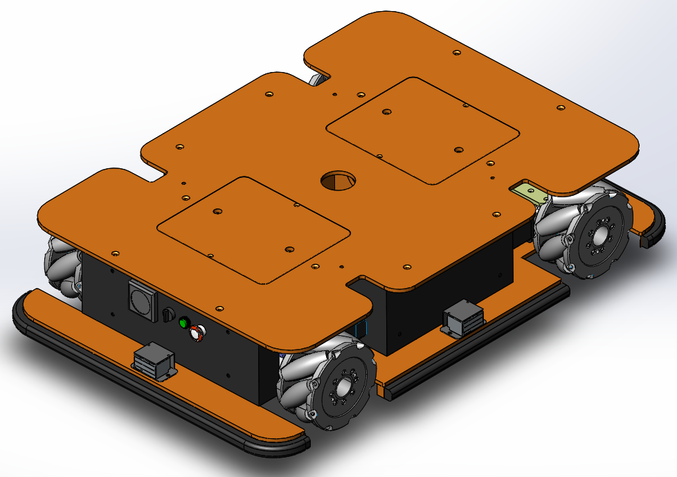 Wheat wheel agv chassis
